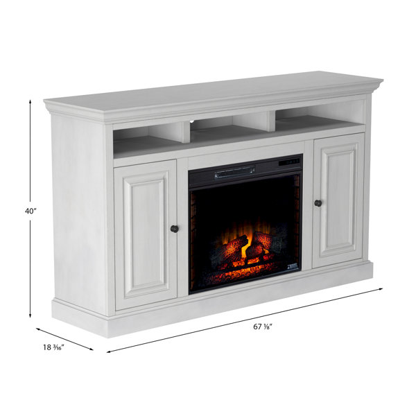 Canora Grey Kromer TV Stand for TVs up to 70" with Electric Fireplace